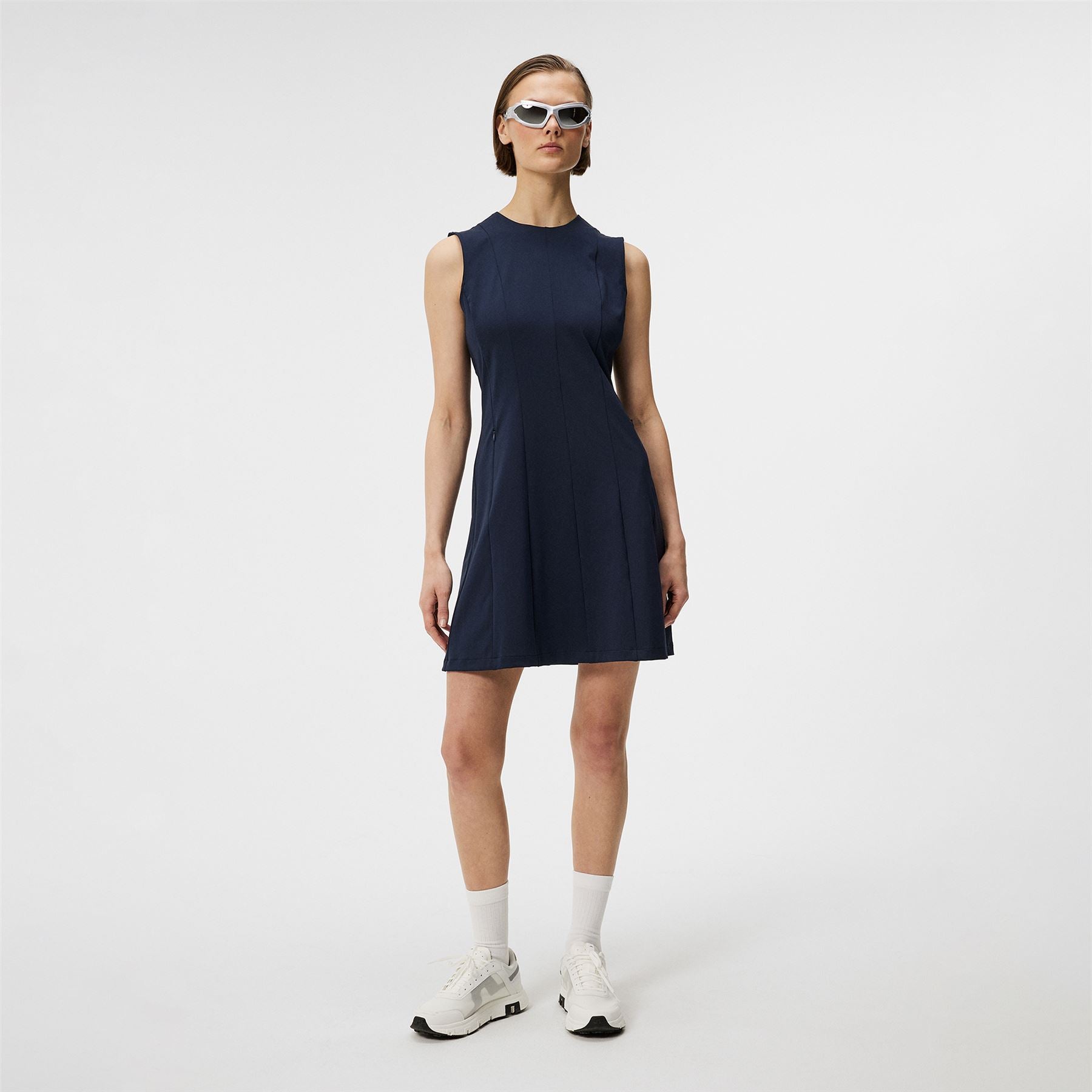 Jasmin Lux Sculpt Dress for Women in Navy - SS24