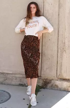 Jen's Pirate Booty Leopard Print Aleja Skirt