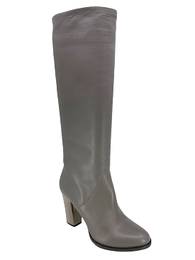 Jimmy Choo Leather Metal Heel Knee High Boots 7.5