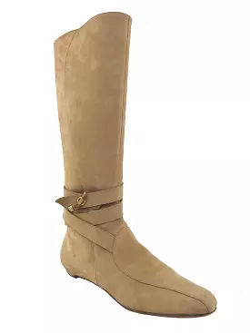 Jimmy Choo Suede Buckle Knee-High Boots Size 8.5 - Buy Online Now