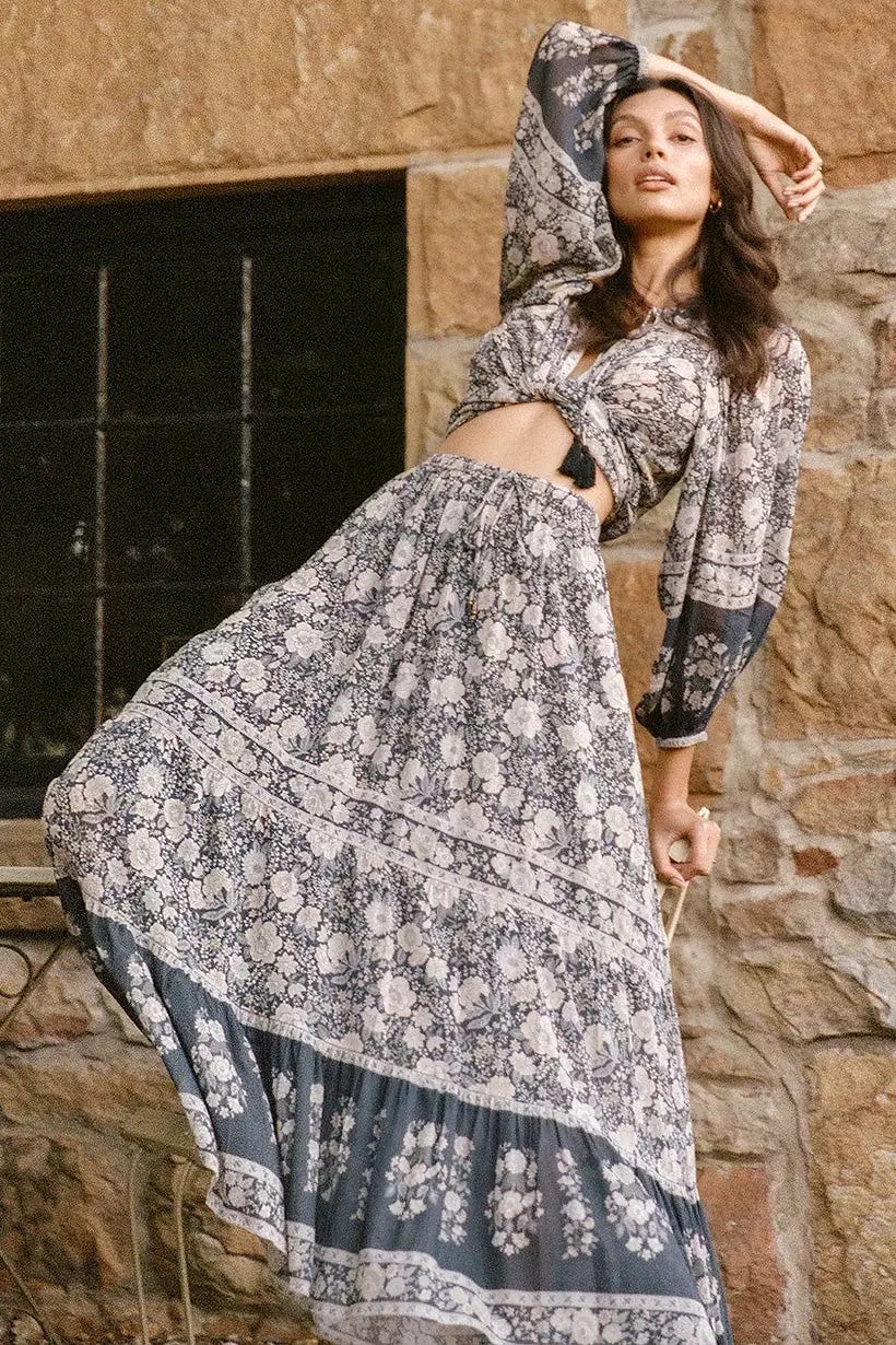 Juniper Maxi Skirt Charcoal Spell Gypsy