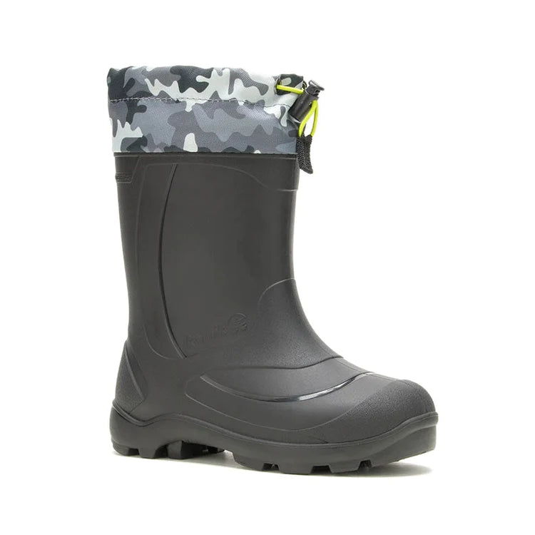 Kamik Black Charcoal Camo Snobuster Boot