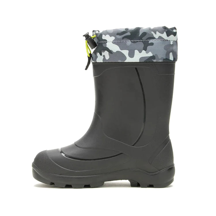 Kamik Black Charcoal Camo Snobuster Boot