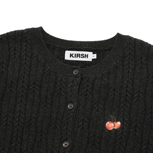 Long Sleeve Logo Cardigans for Street Style Fashion by KIRSH.