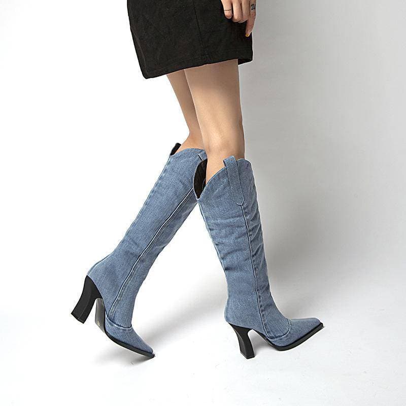 Knee High Western Boots