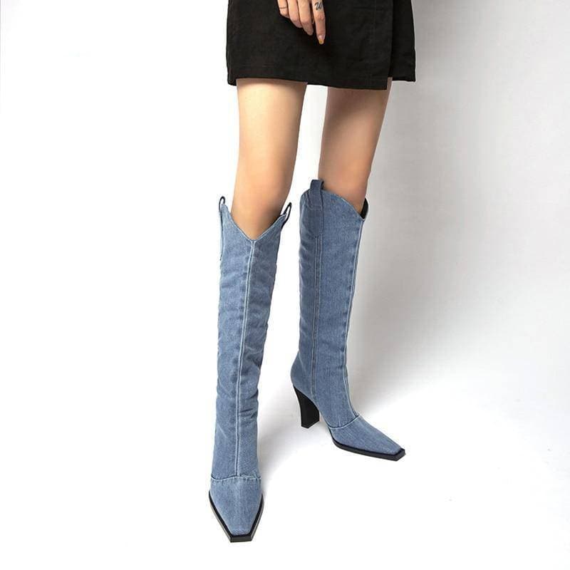 Knee High Western Boots