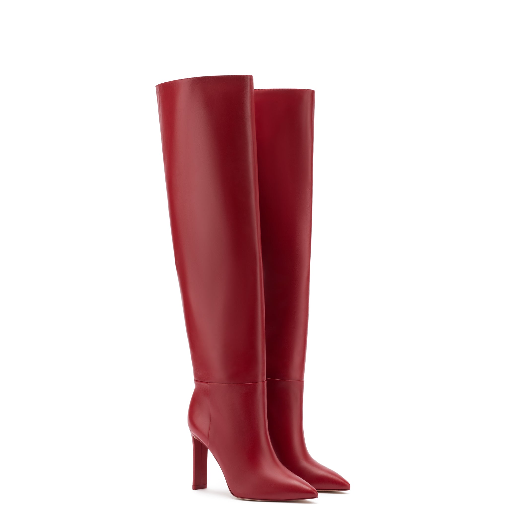 Larroudé Jennifer Fisher Boot Blood Red Leather