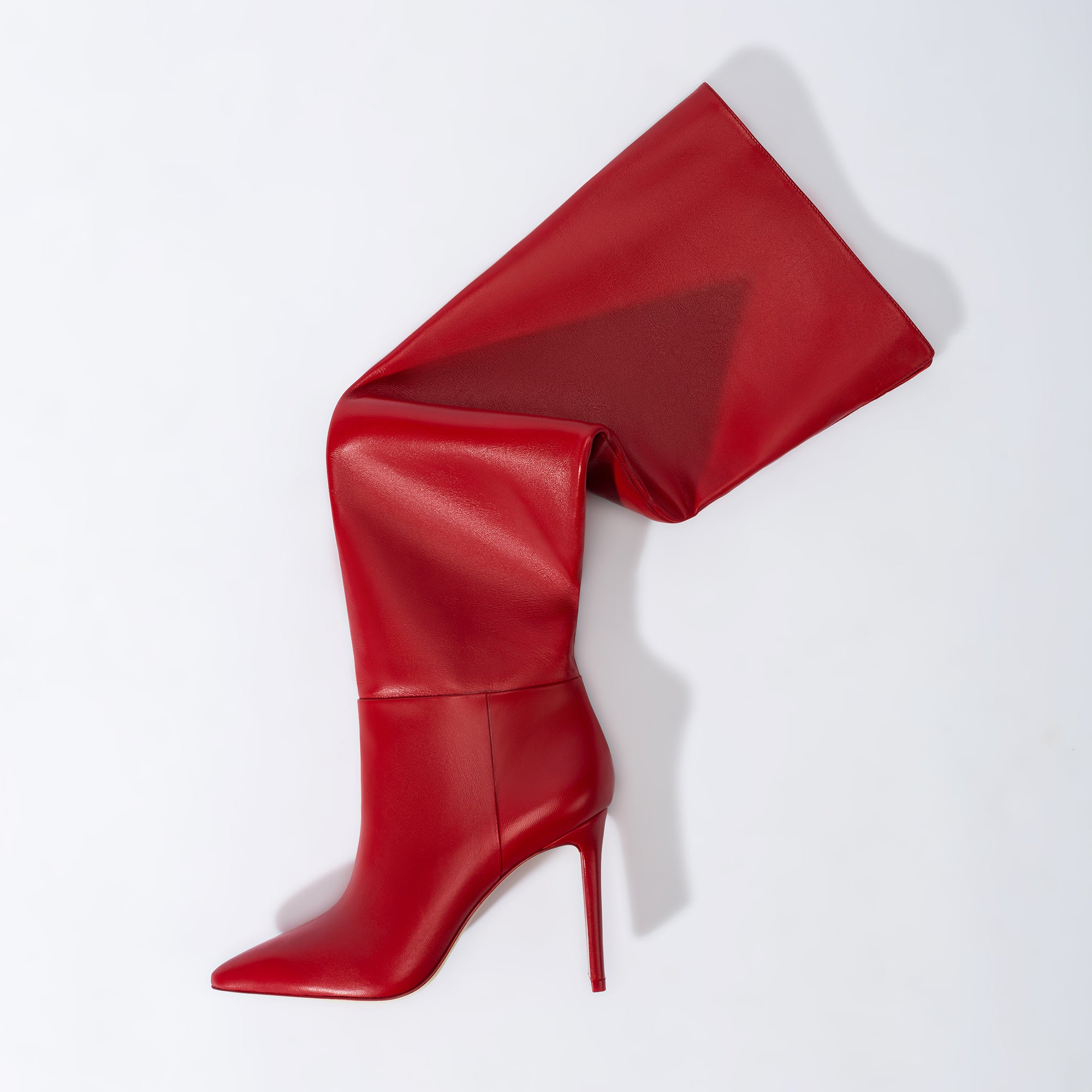 Larroudé Jennifer Fisher Boot Blood Red Leather