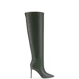 Larroudé Jennifer Fisher Boot Martini Green Leather