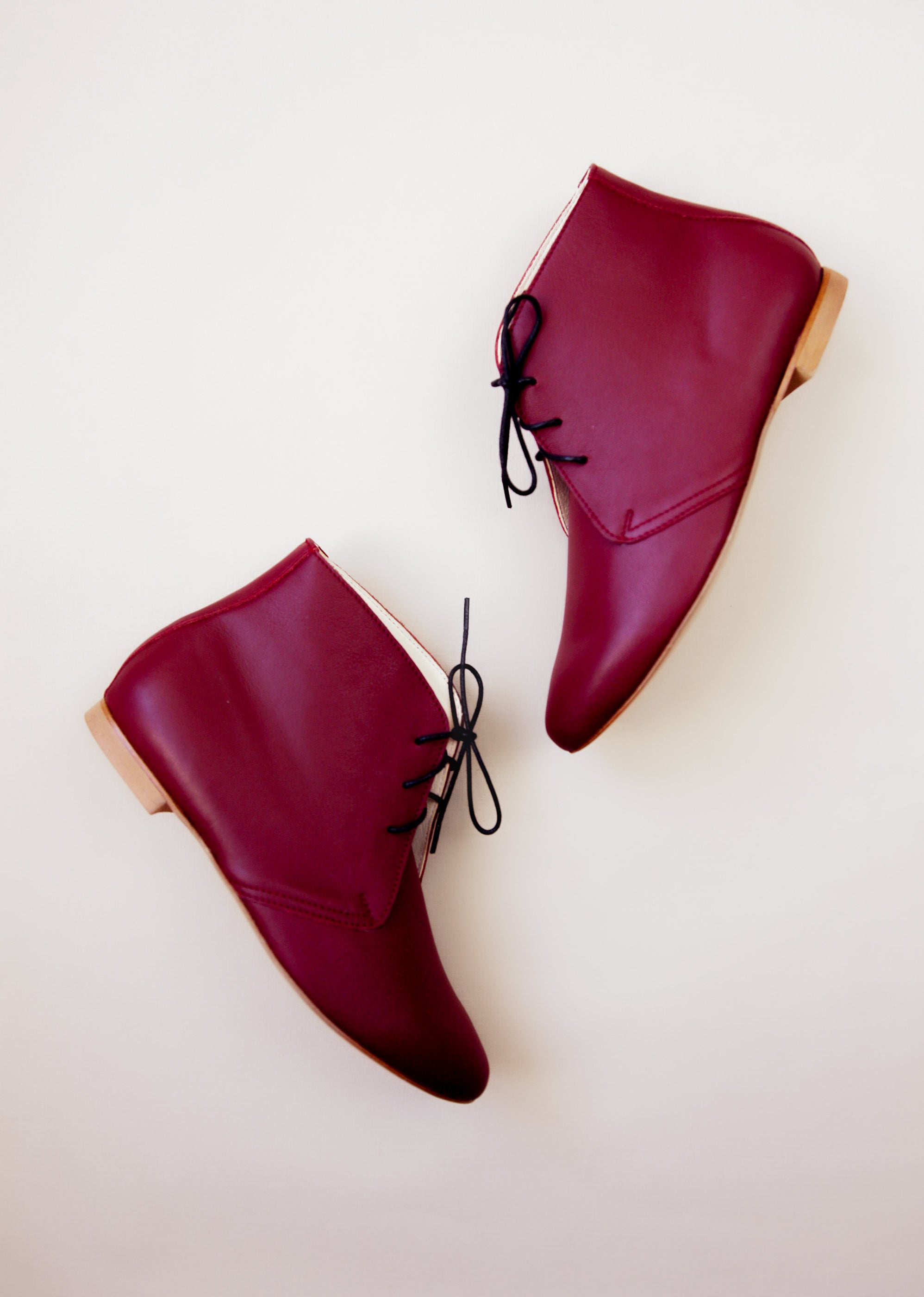 LEA Boots - Bordeaux: Women's Burgundy Ankle Boots