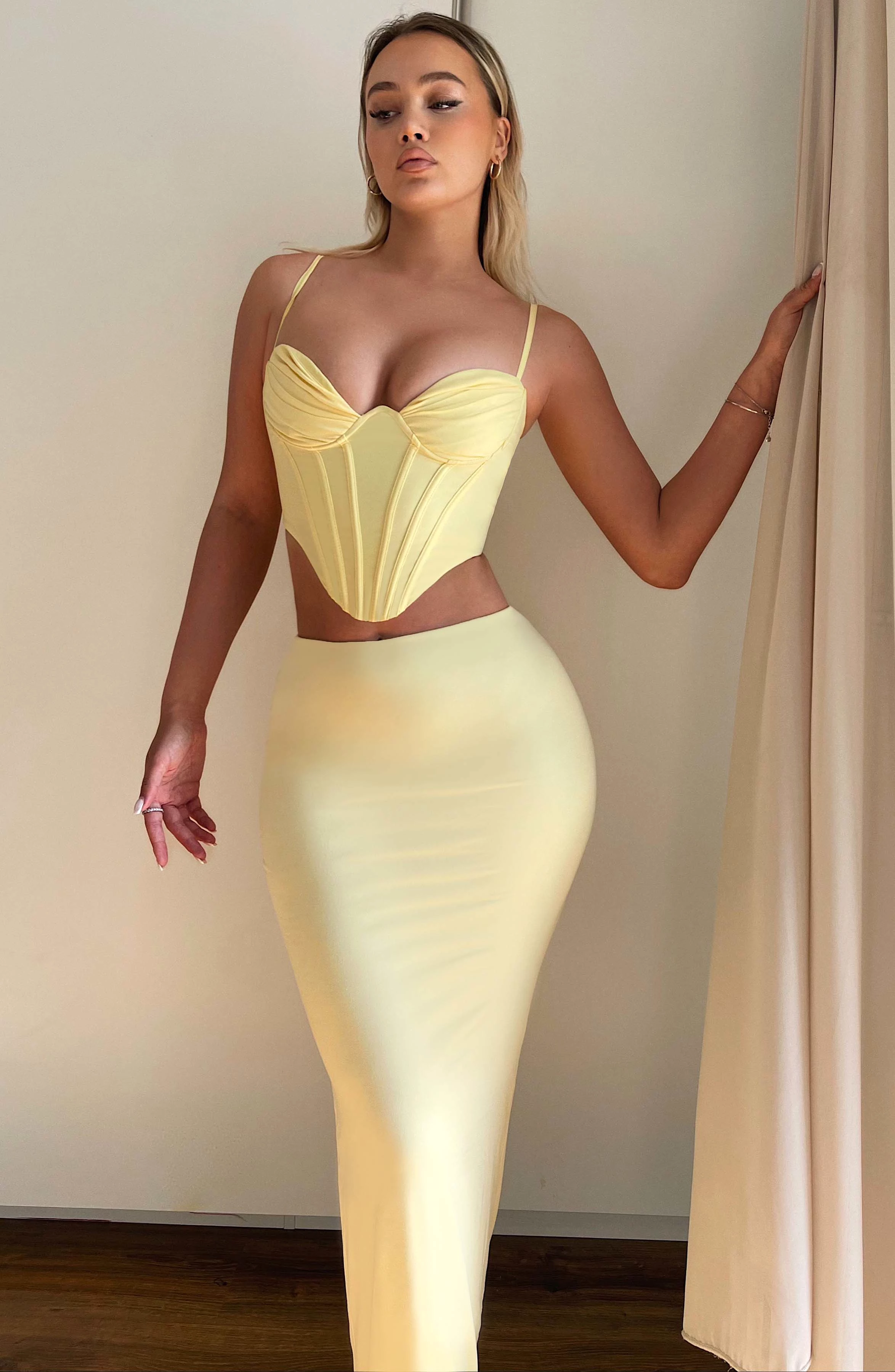 Lemon Maxi Skirt - Astrid