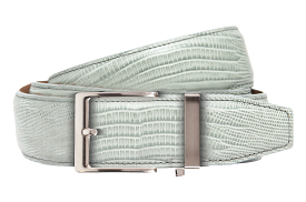 Lizard Light Grey Belt with 40mm Strap for Dress