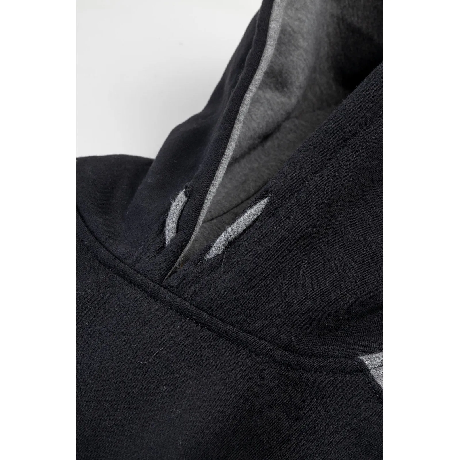 Logo Panel Hooded Sweatshirt  Black