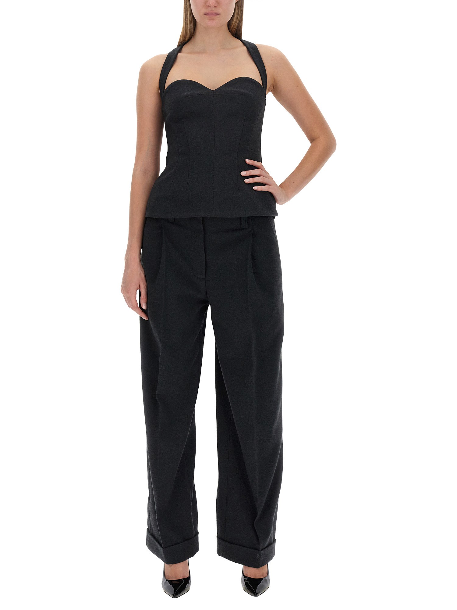 Lorenzo Serafini wide leg pants.