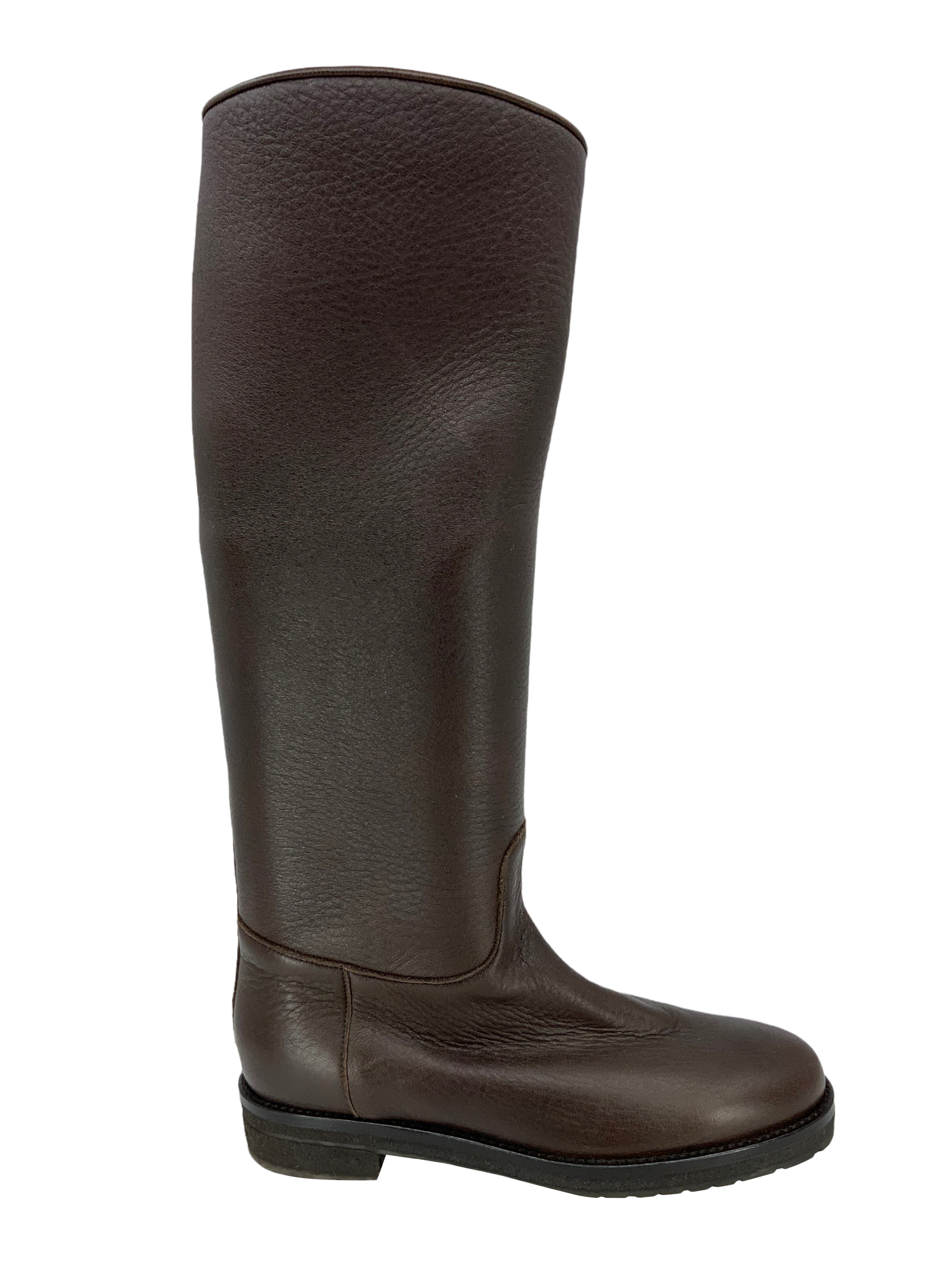 Loro Piana Knee-High Sauvanne Boots - Size 8.5