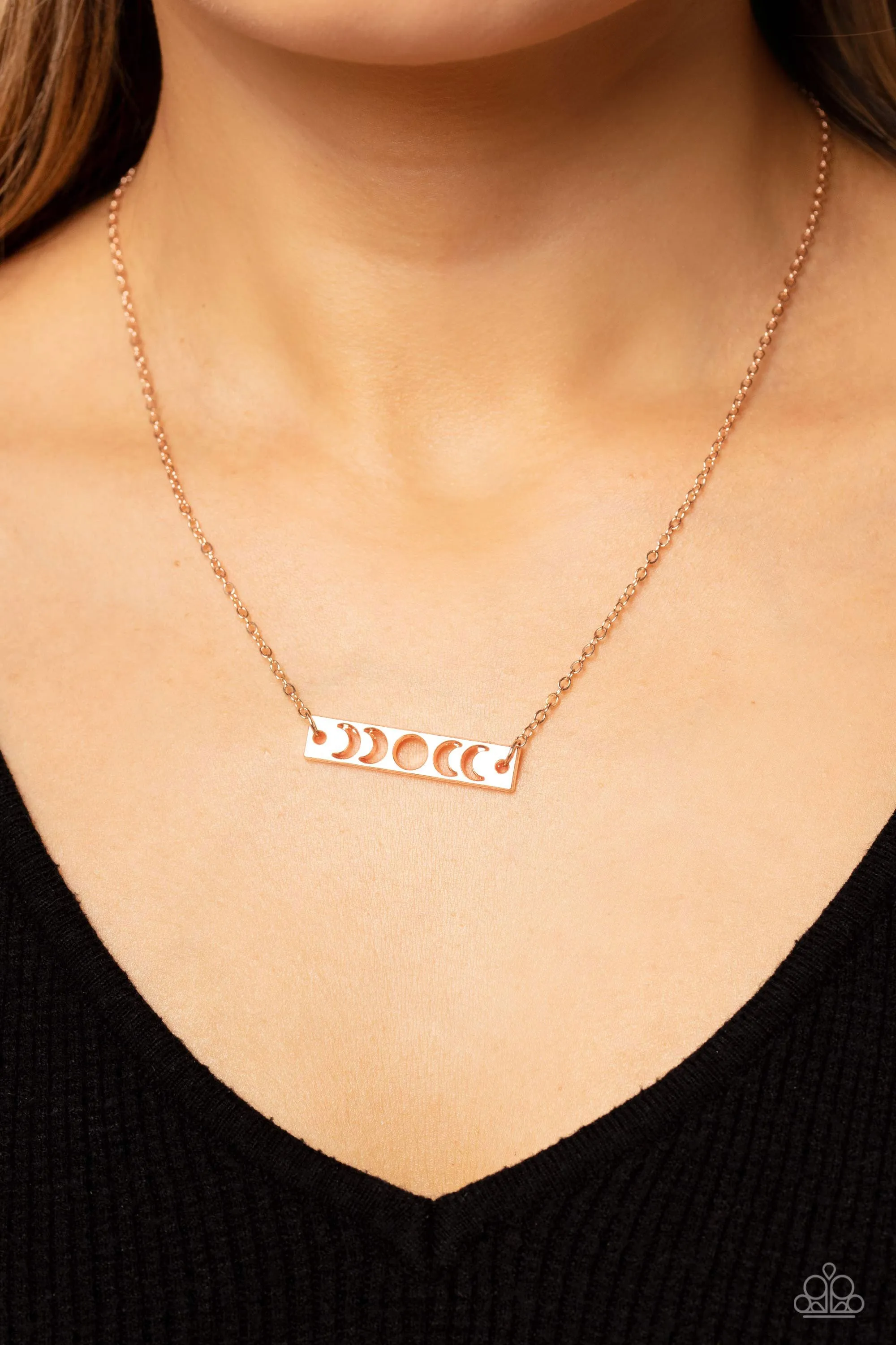 LUNAR or Later Rose Gold Paparazzi Necklace