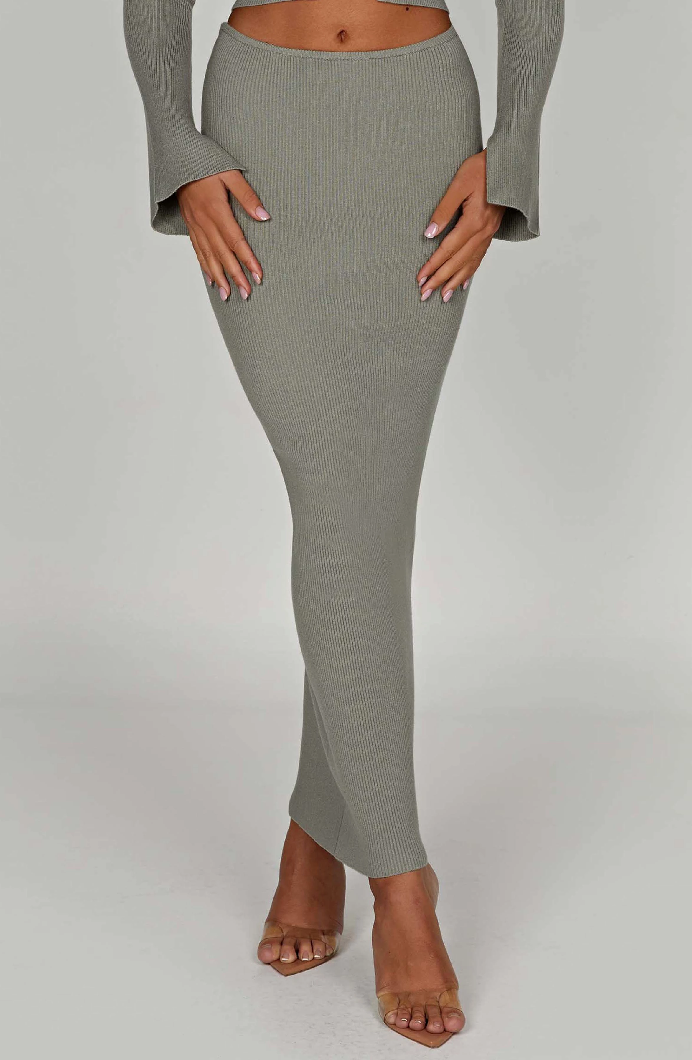 Maxi skirt - khaki