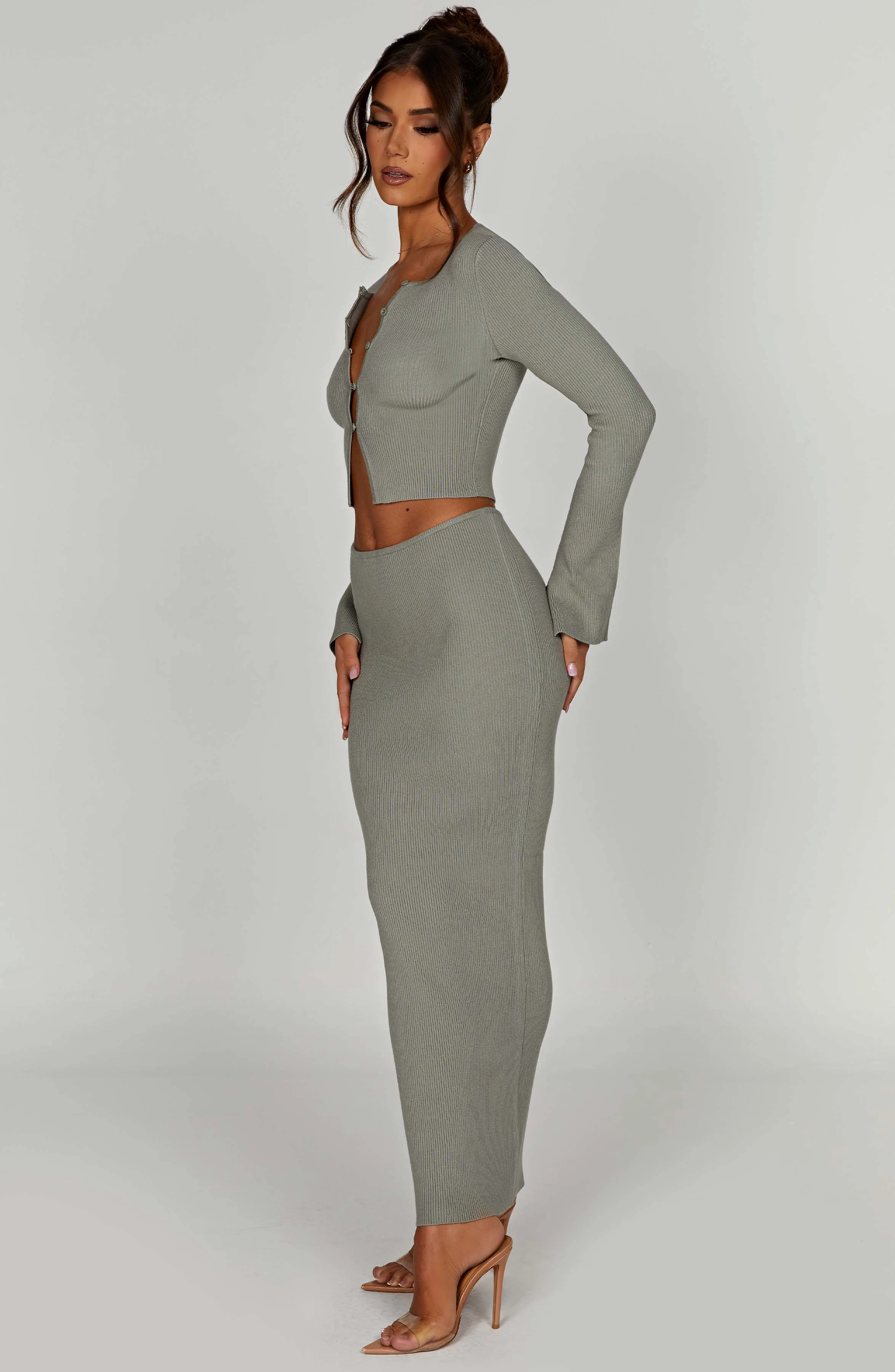 Maxi skirt - khaki