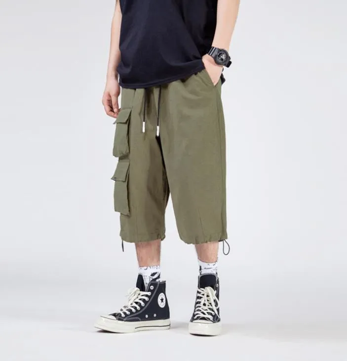 Men's Cargo Shorts - Summer Casual Multi Pocket Elastic Loose Fit