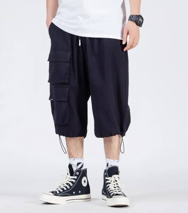 Men's Cargo Shorts - Summer Casual Multi Pocket Elastic Loose Fit