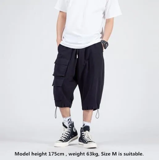 Men's Cargo Shorts - Summer Casual Multi Pocket Elastic Loose Fit