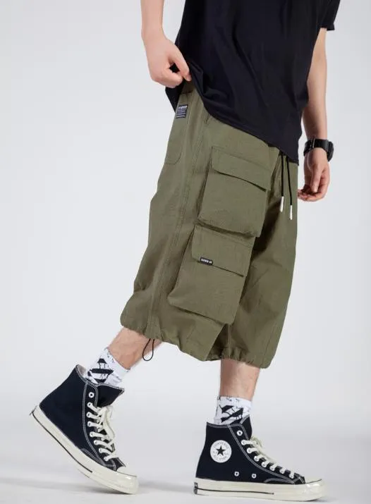 Men's Cargo Shorts - Summer Casual Multi Pocket Elastic Loose Fit