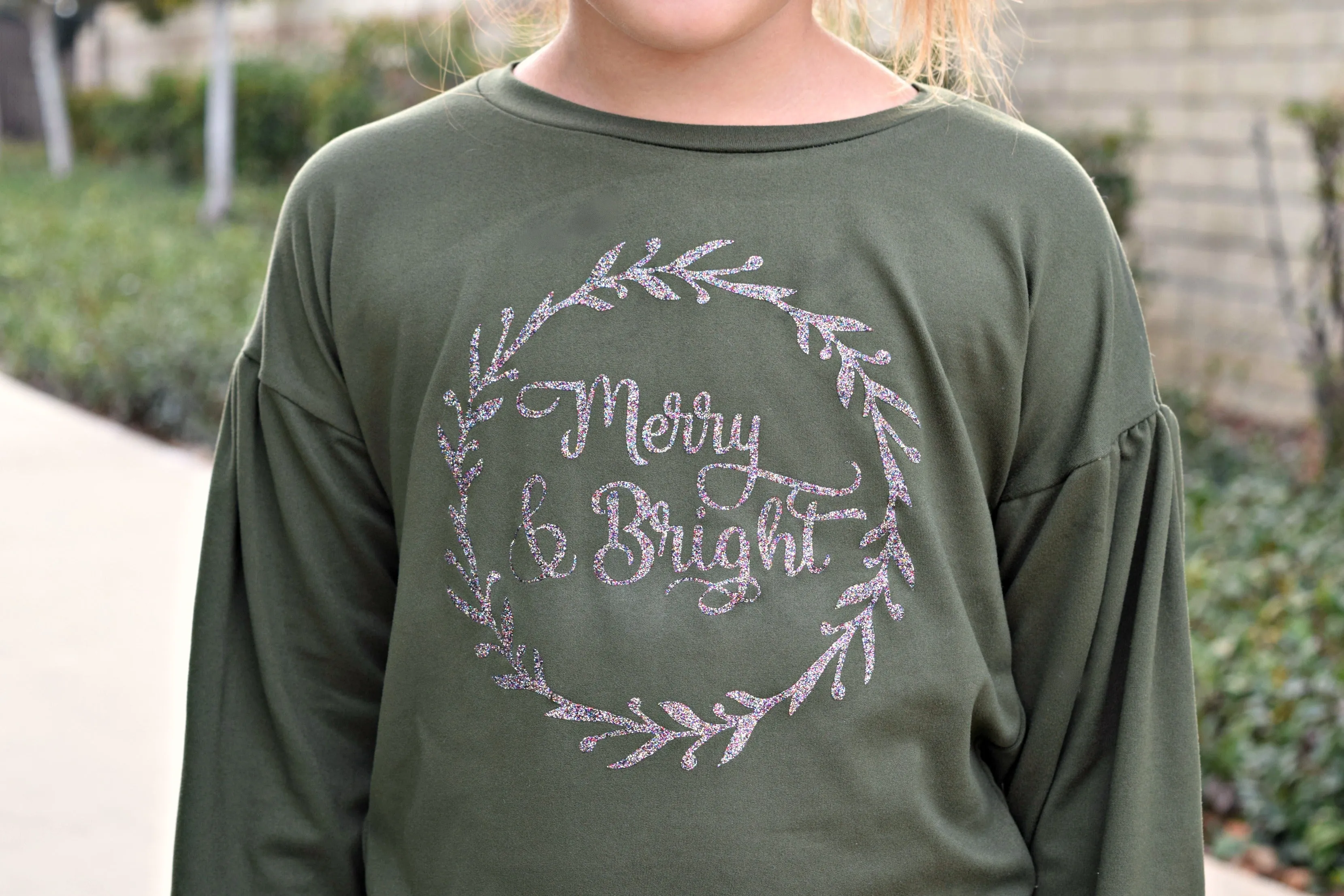 Digital Christmas Cut File Merry and Bright