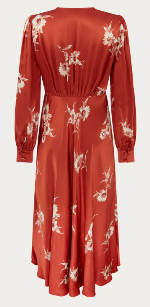 Millie Dress in Rust Bouquet - Top Google SEO Friendly Result: Women's Rust Colored Floral Dress