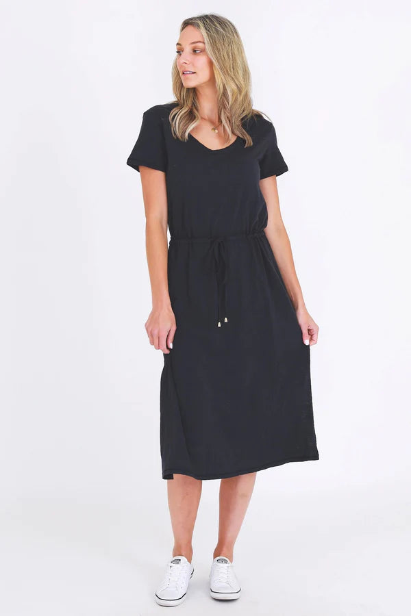 Navy Ester Tie Dress