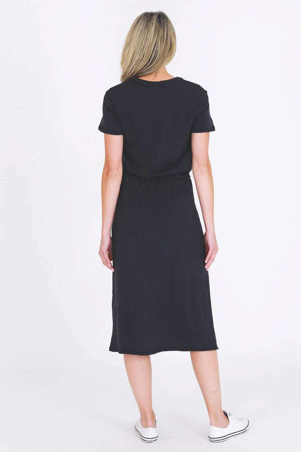 Navy Ester Tie Dress