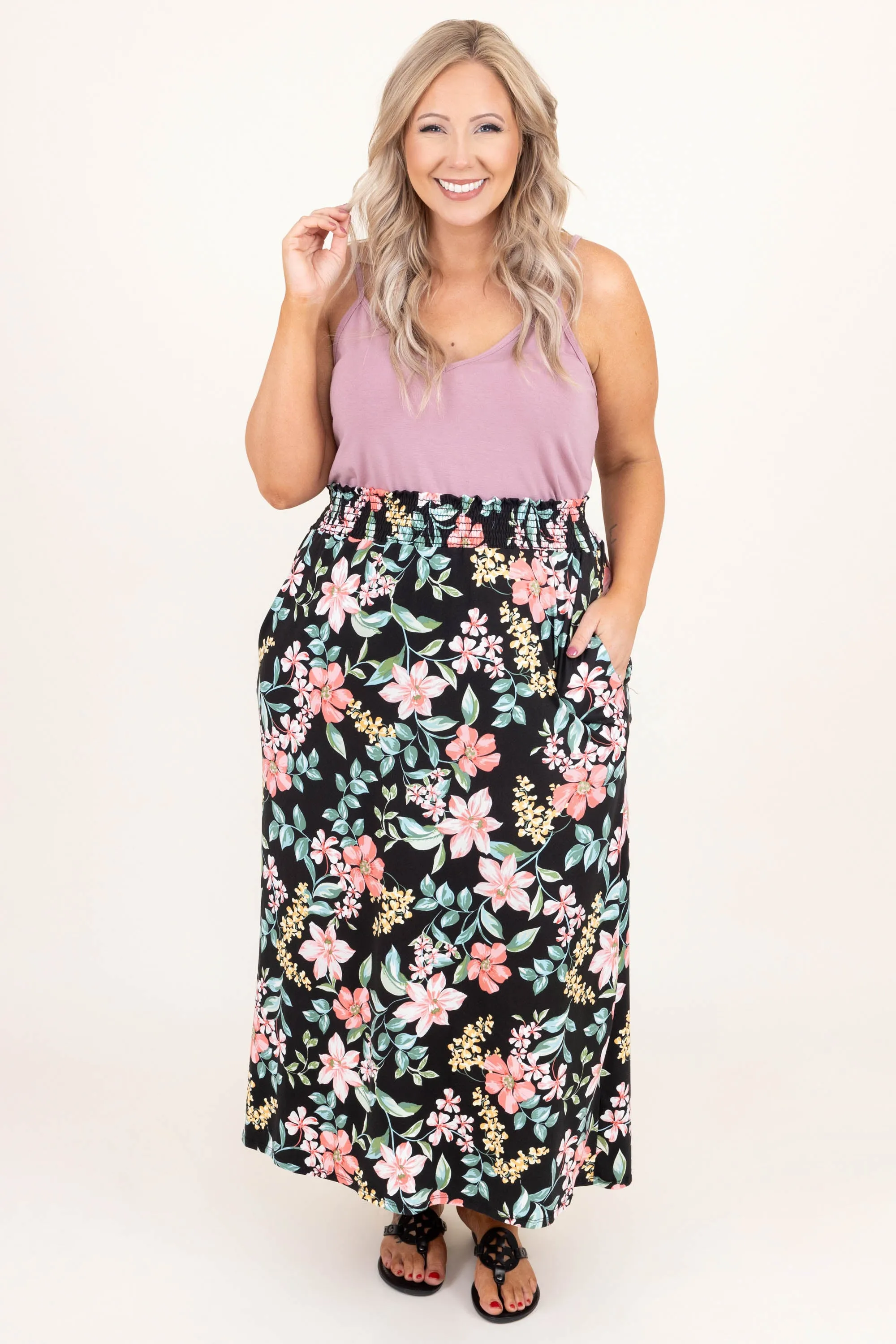 No Drama Maxi Skirt Black.