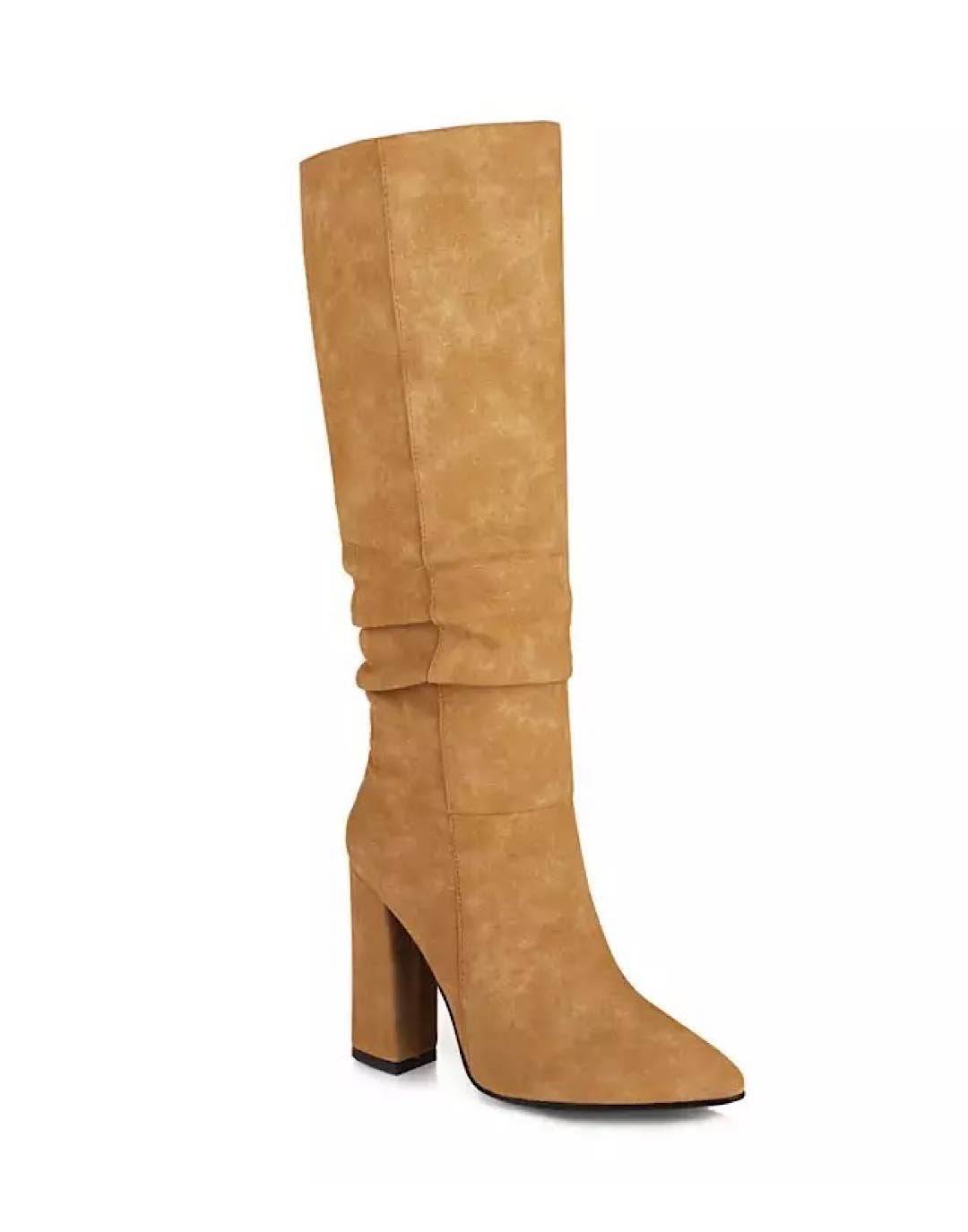 Nubuck Soft Under the Knee Boots