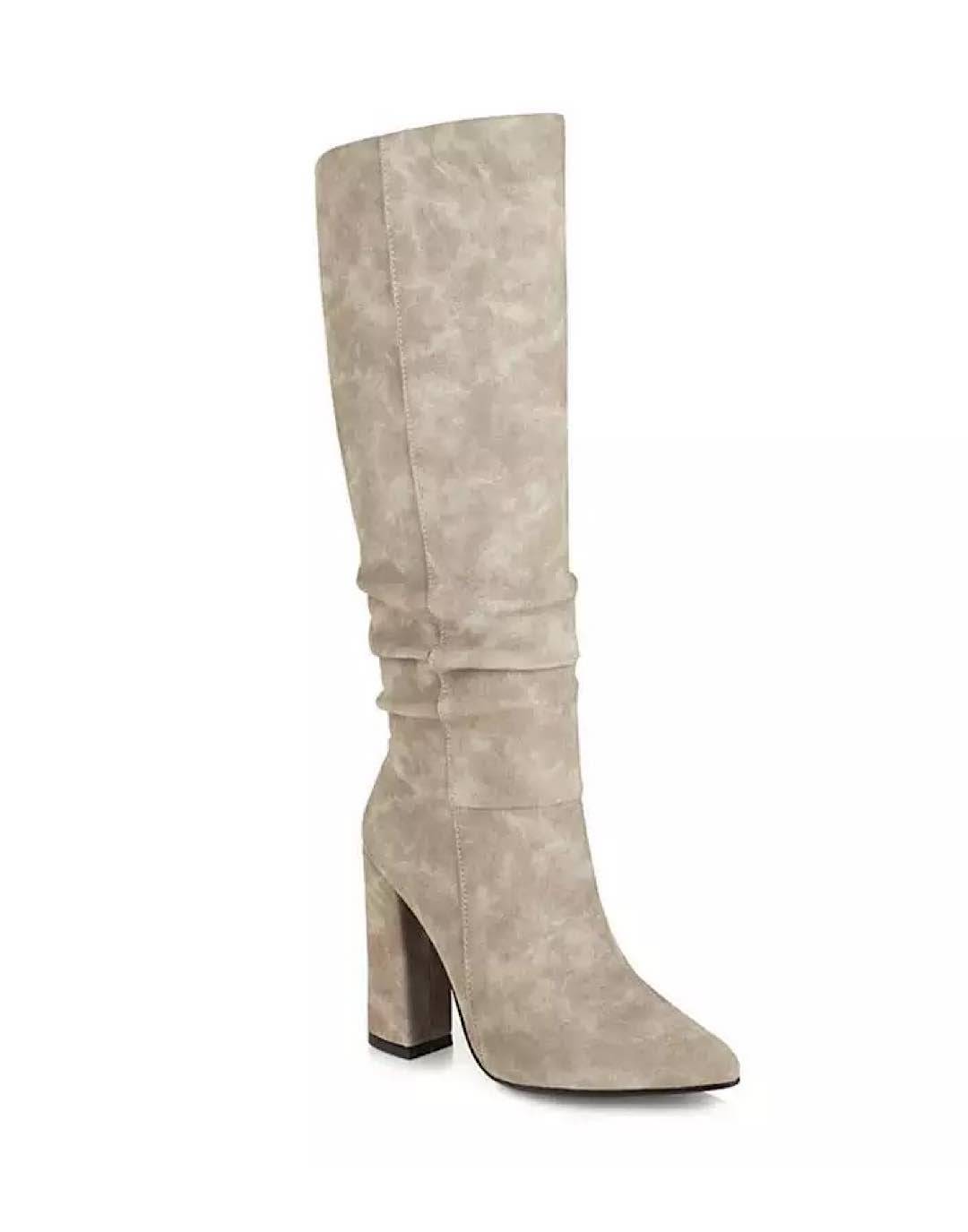 Nubuck Soft Under the Knee Boots