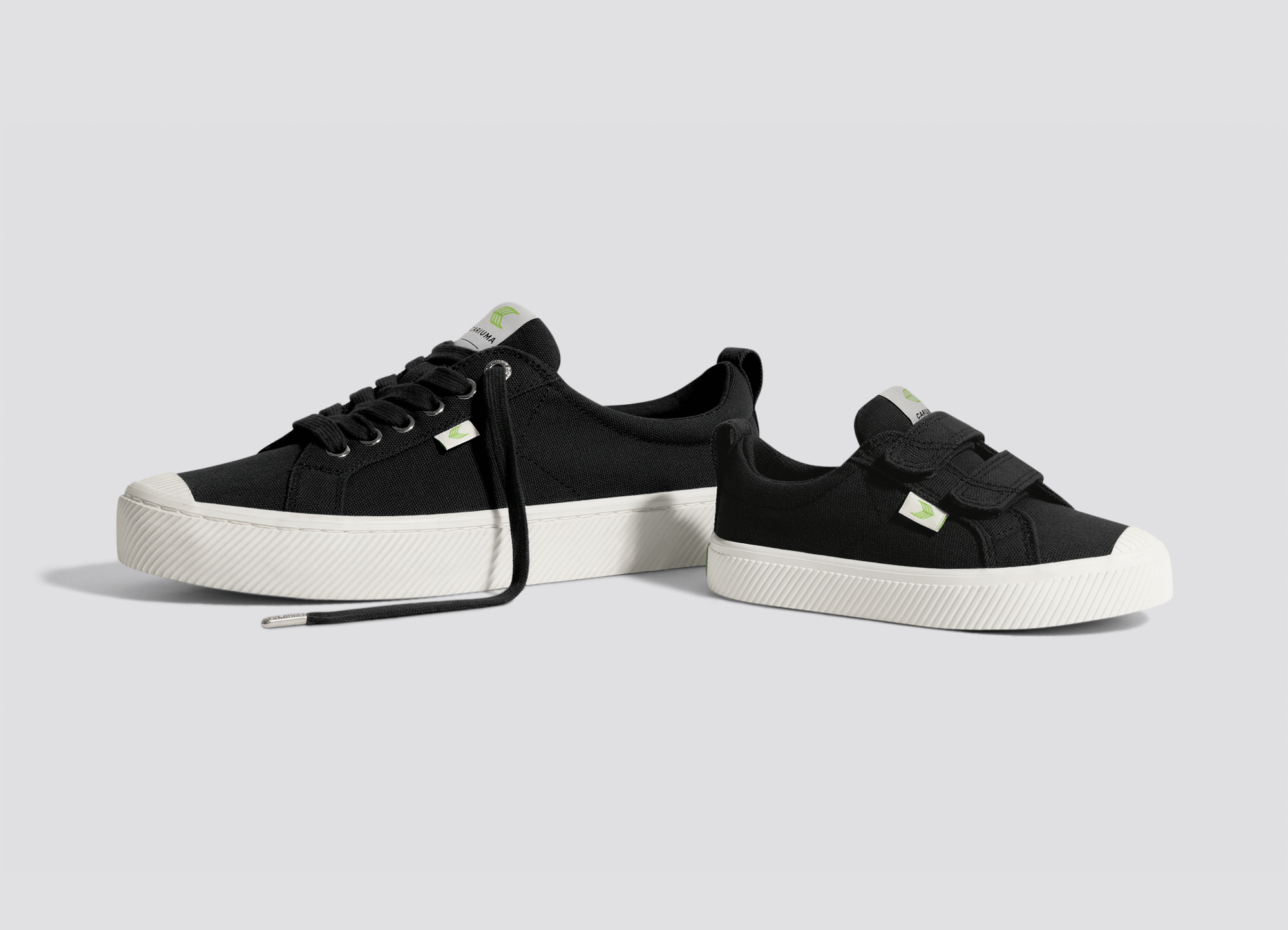 OCA Low Black Canvas Shoes for Kids