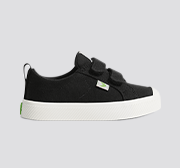 OCA Low Black Canvas Shoes for Kids