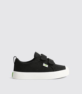 OCA Low Black Canvas Shoes for Kids