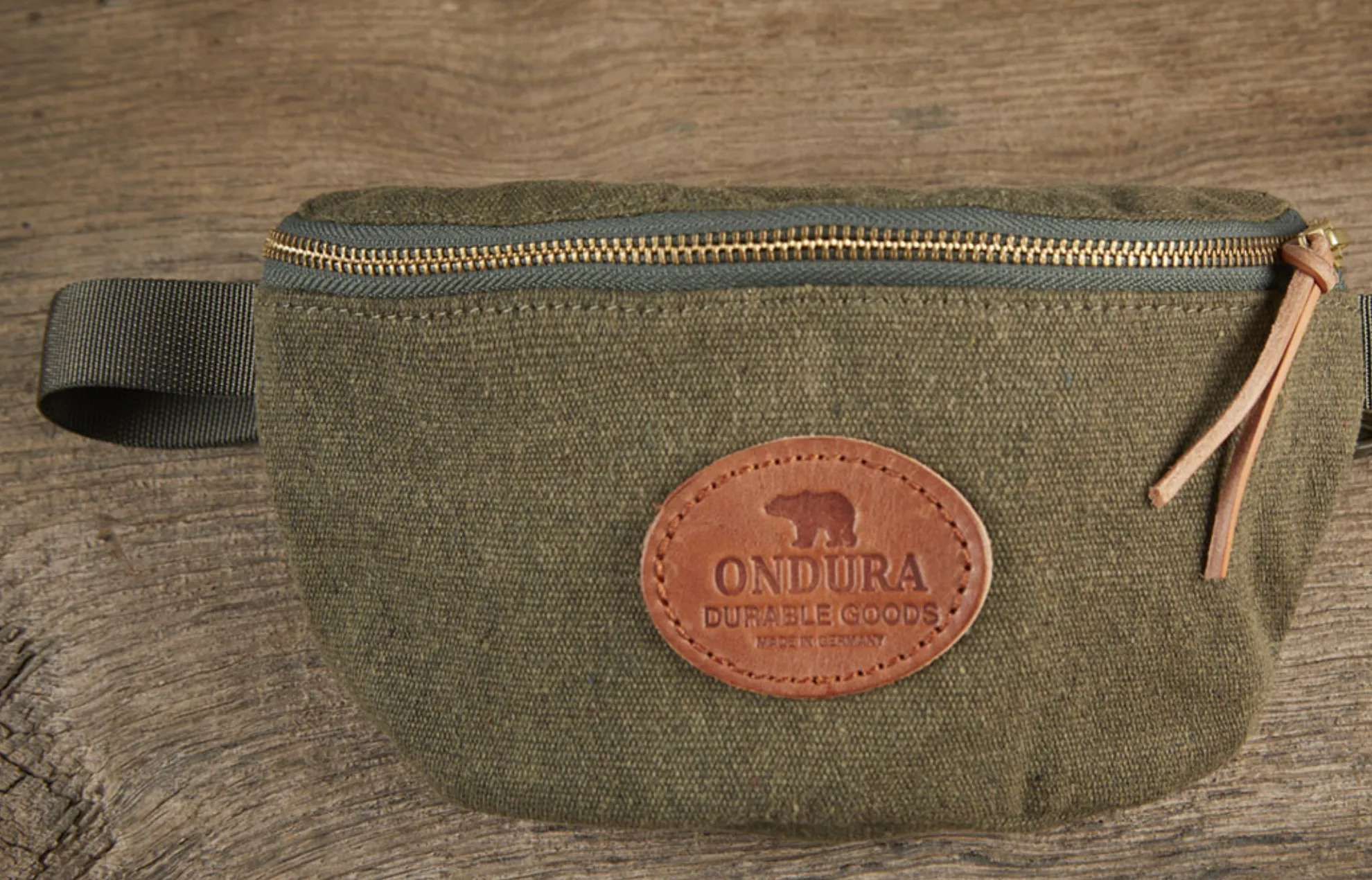 Olive Canvas Hip Bag