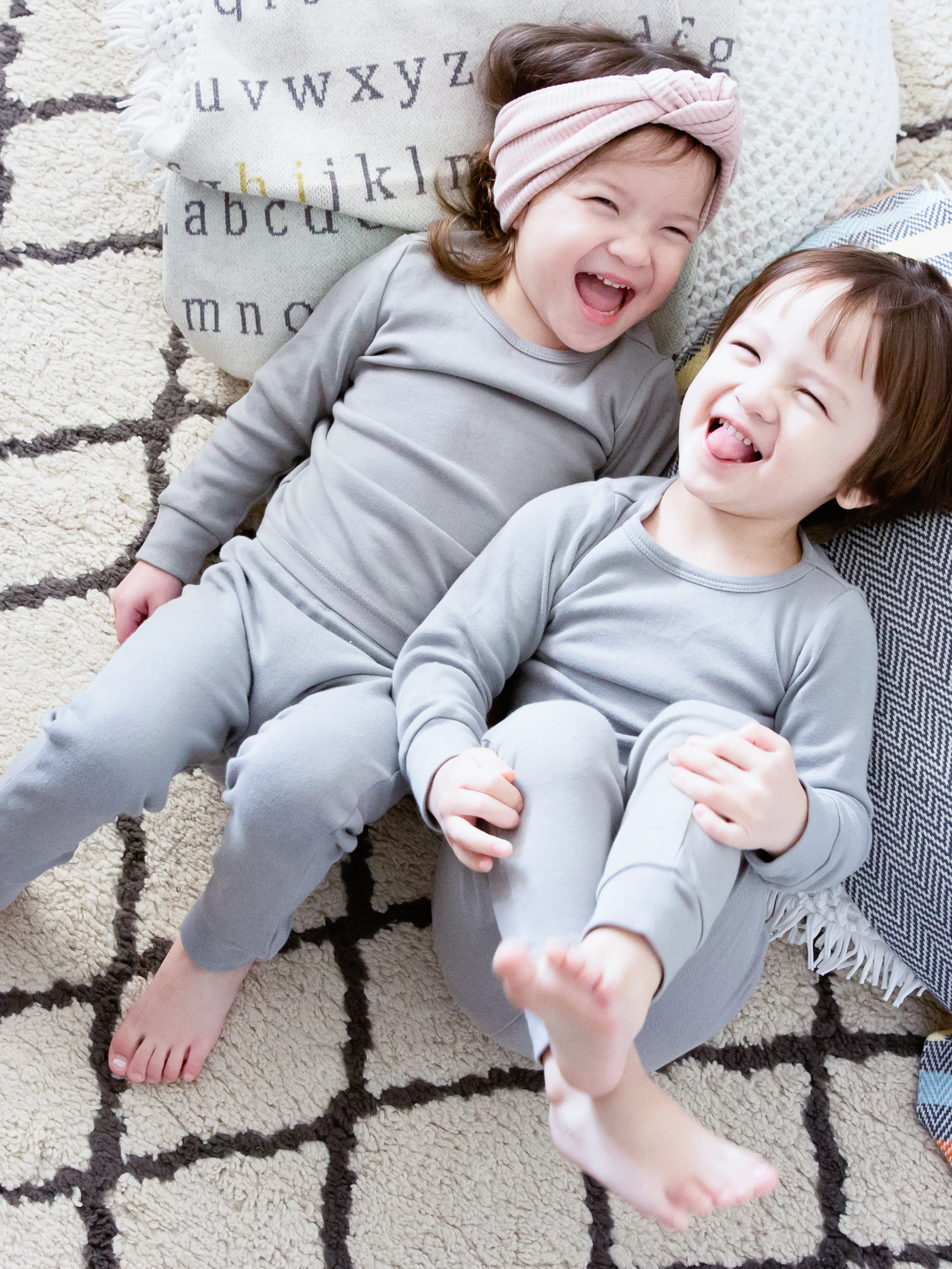 Organic Pajama Set - Neutral Gray - BIGGEST SALE!