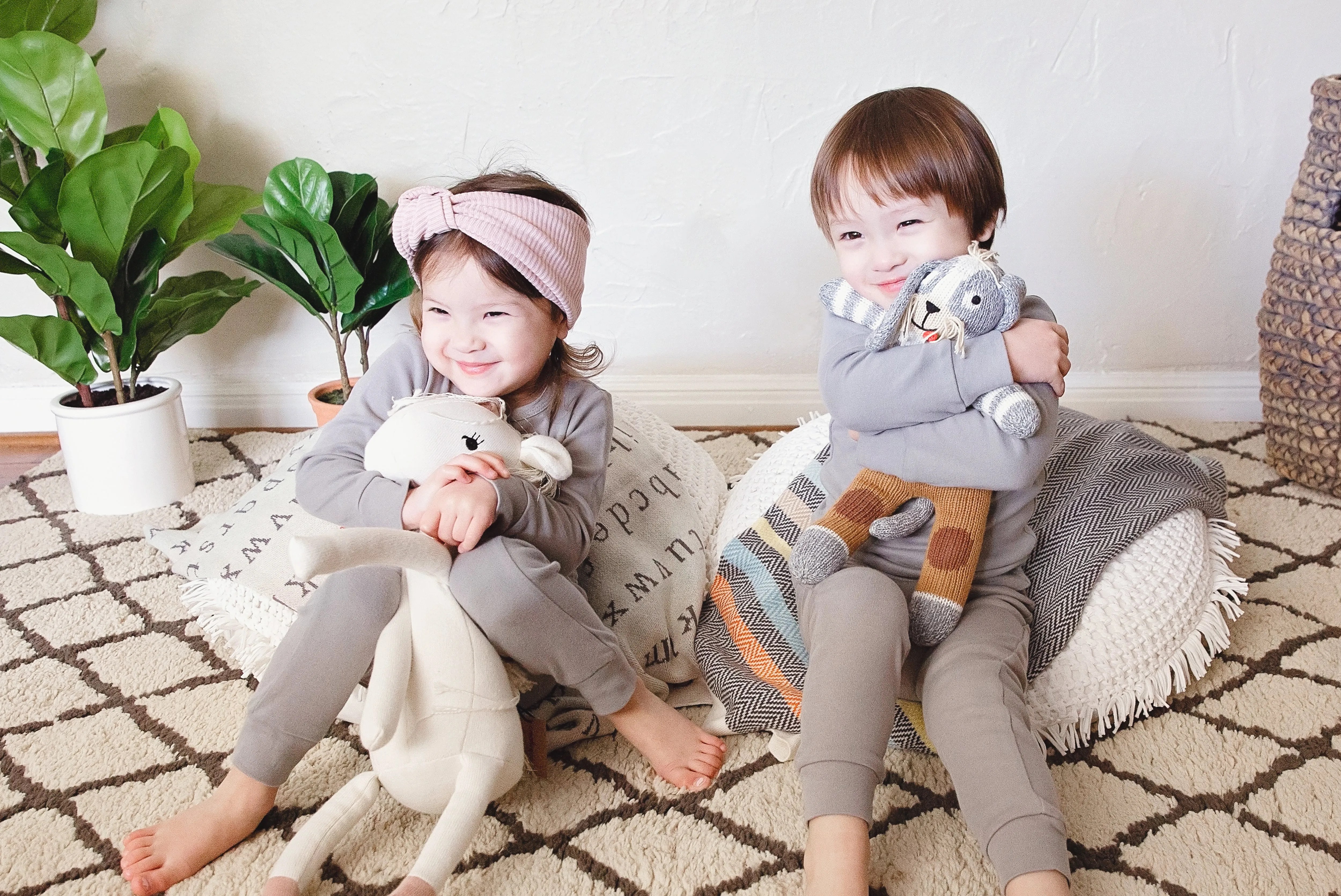 Organic Pajama Set - Neutral Gray - BIGGEST SALE!