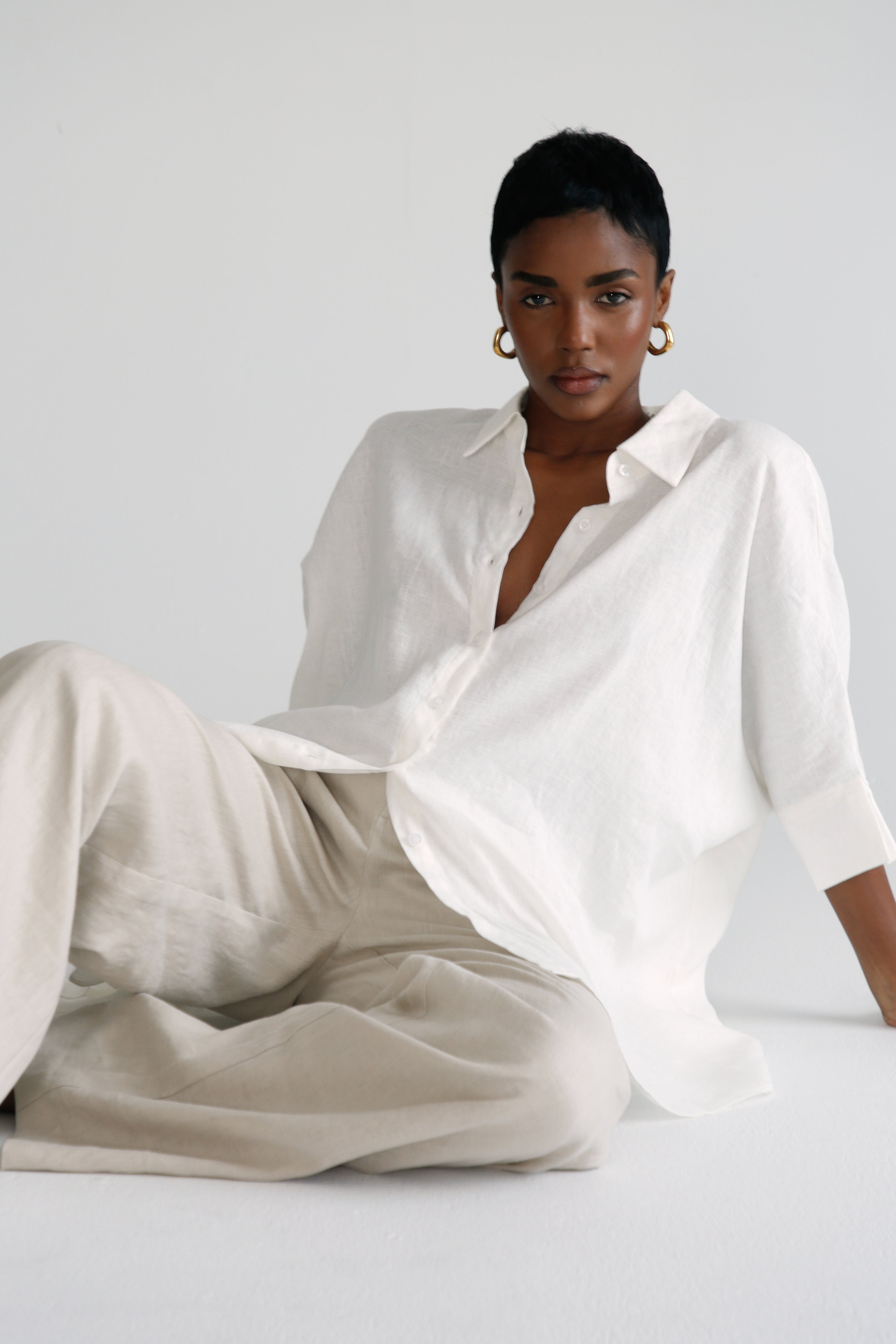 Oversized Linen Shirt