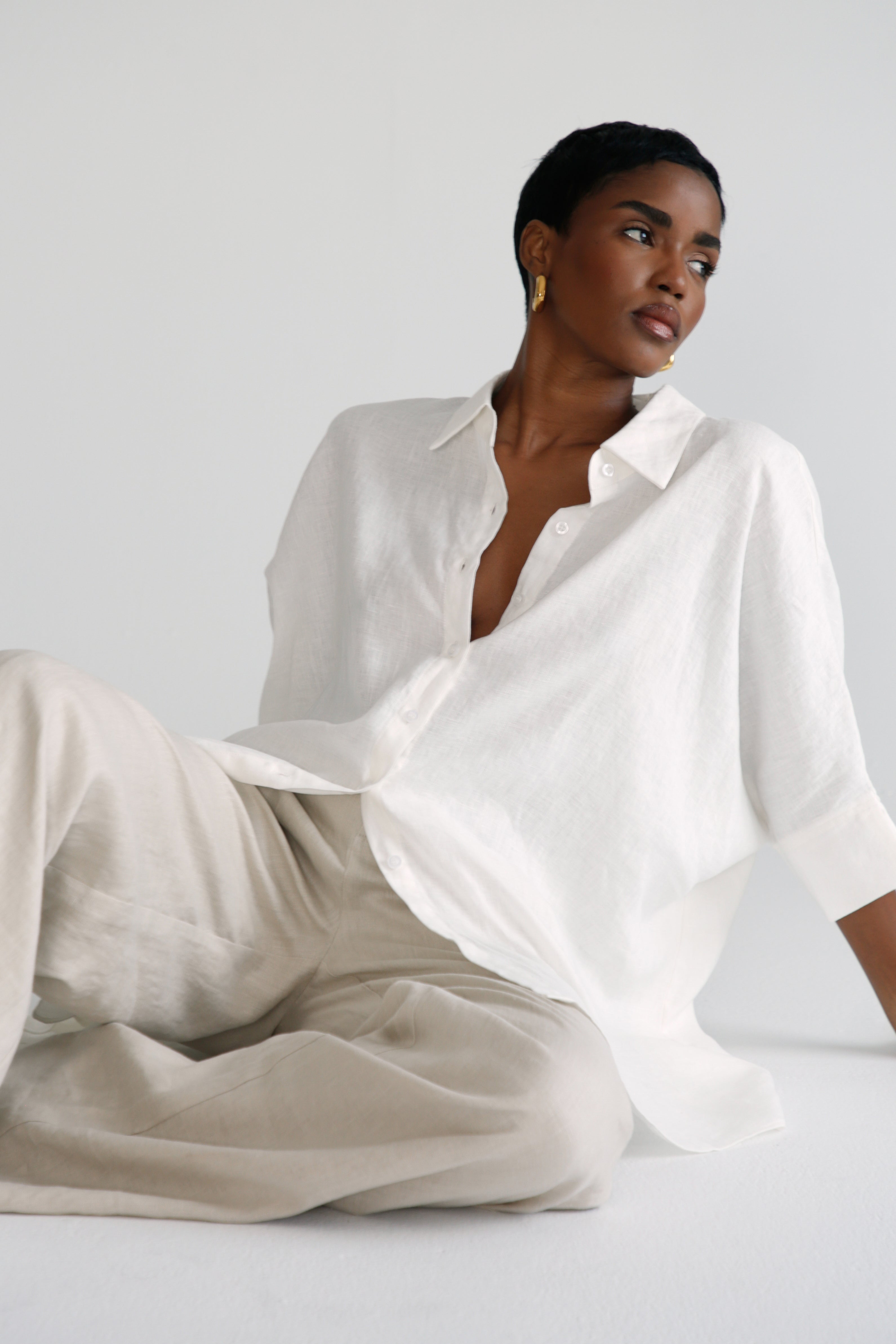 Oversized Linen Shirt