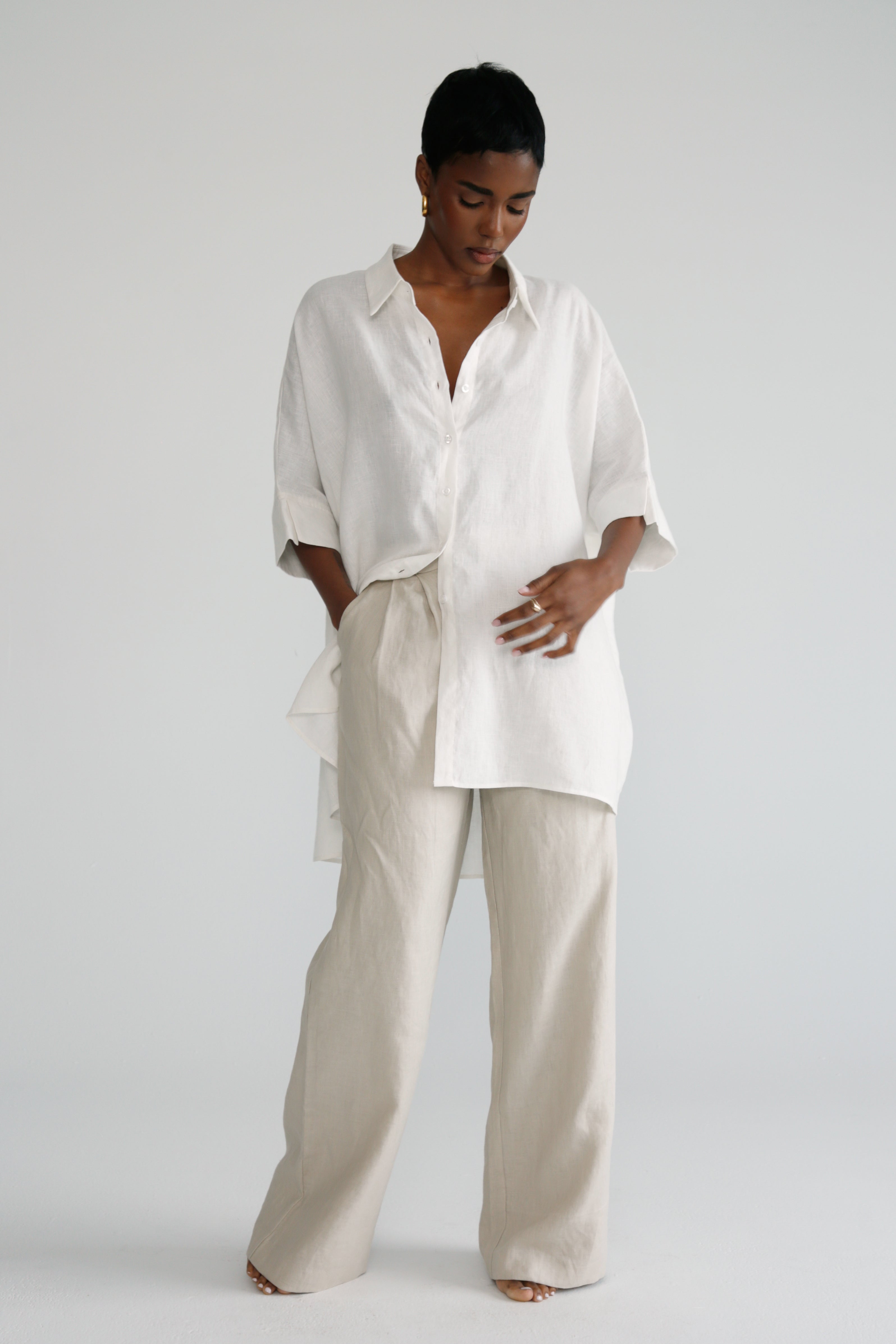 Oversized Linen Shirt