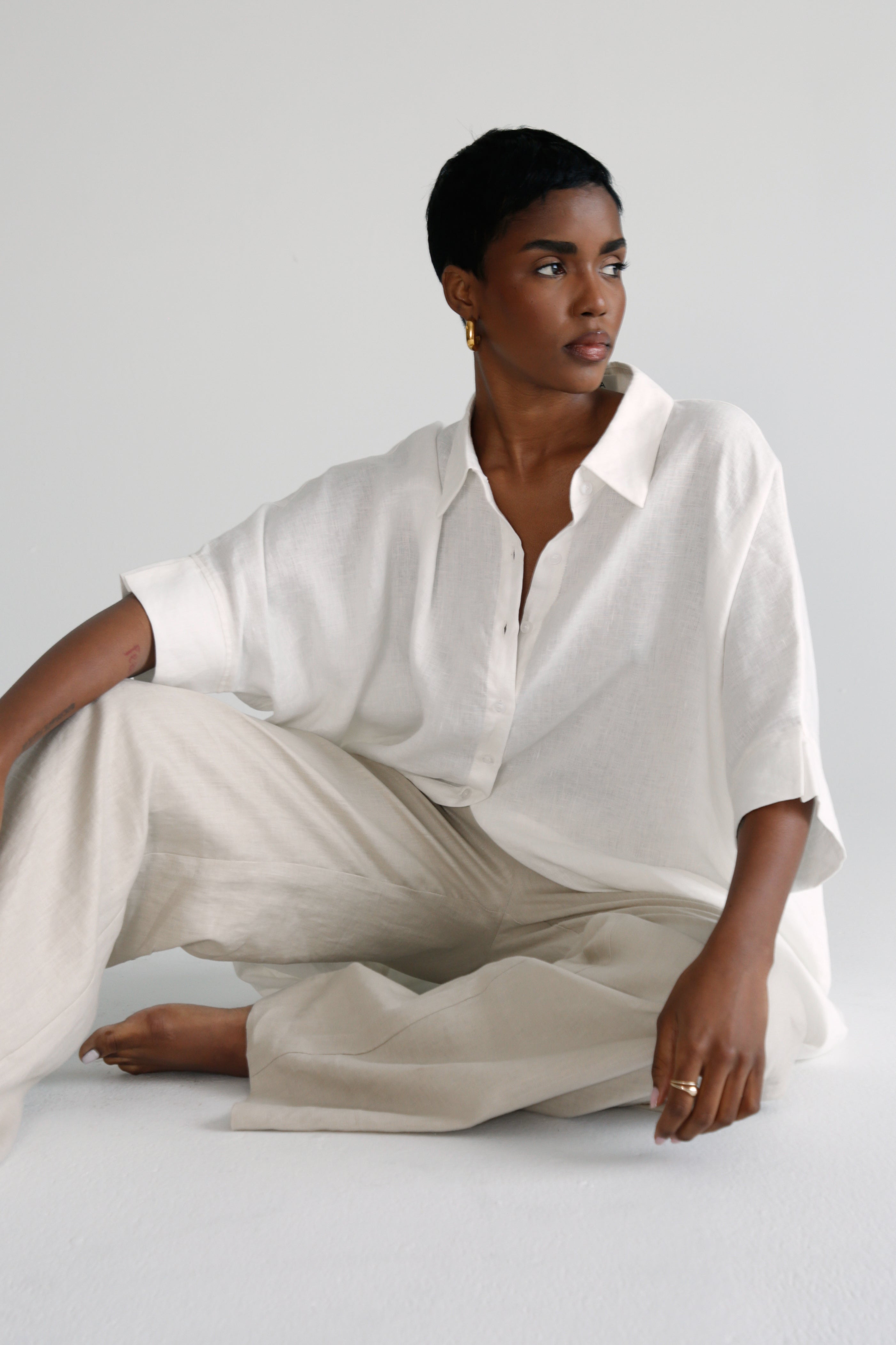 Oversized Linen Shirt