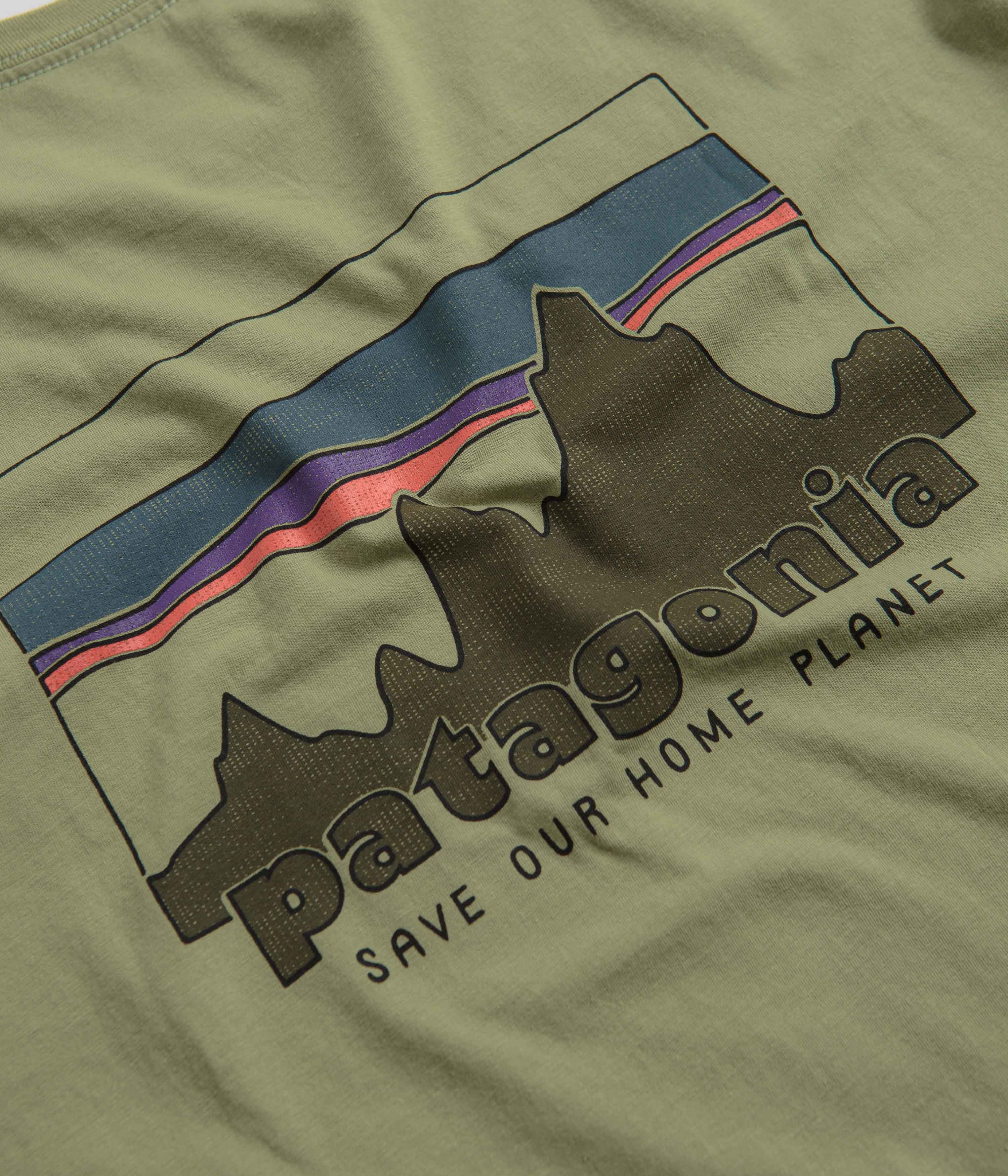 Patagonia 73 Skyline Organic T-Shirt - Green