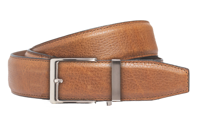 Pebble Pecan Strap Dress Belt - 40mm