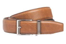 Pebble Pecan Strap Dress Belt - 40mm