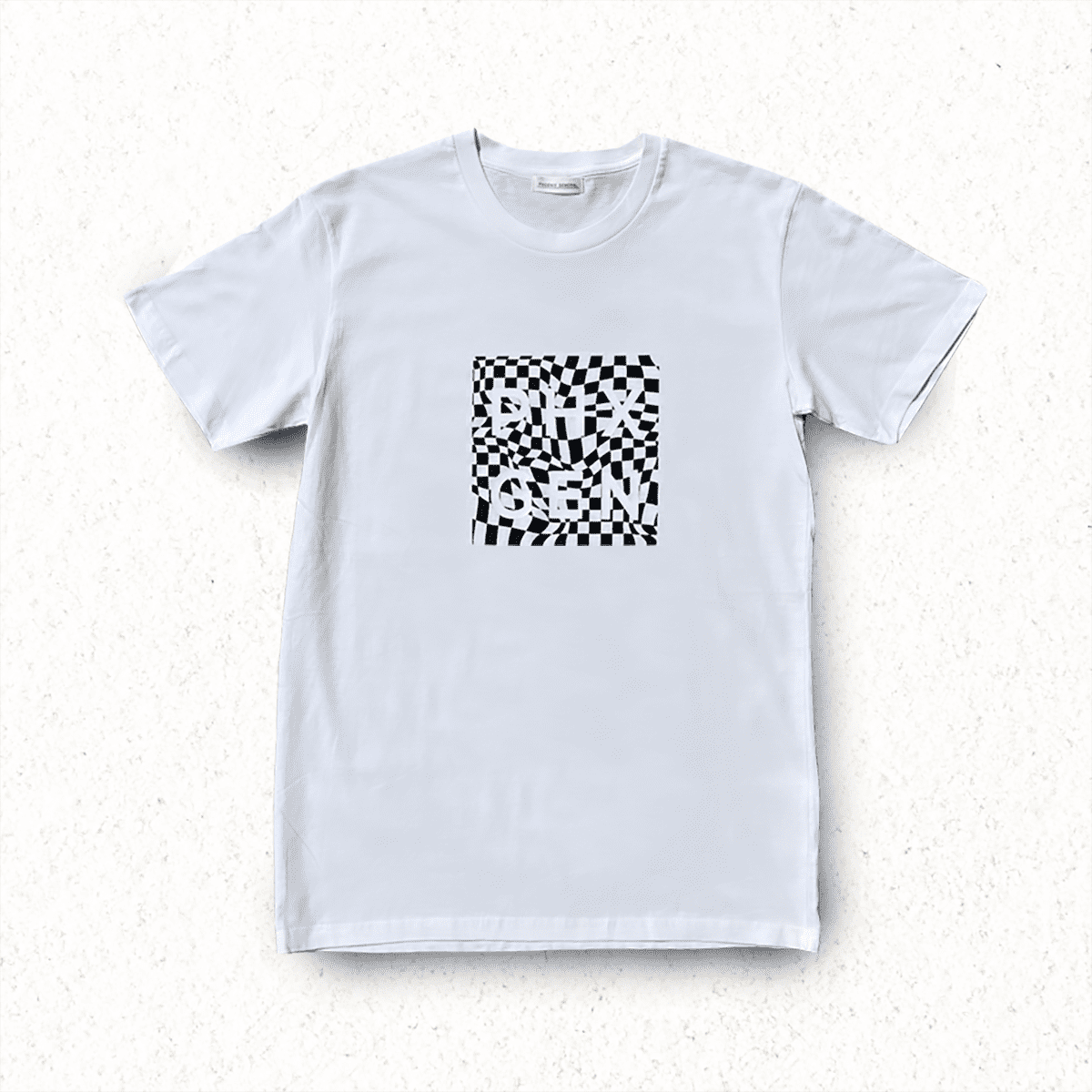 PHX GEN Tee - White Twisted Check