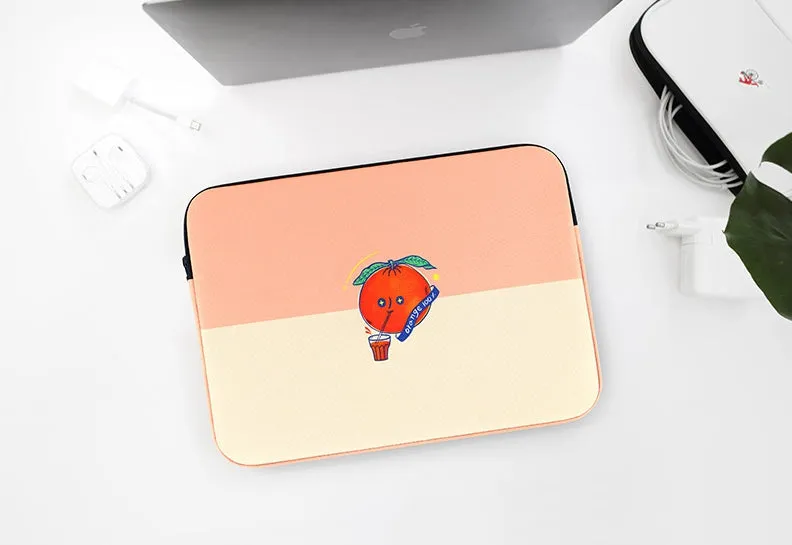 Pink Orange Laptop Sleeves - Cases, Covers, Handbags, Designer Prints