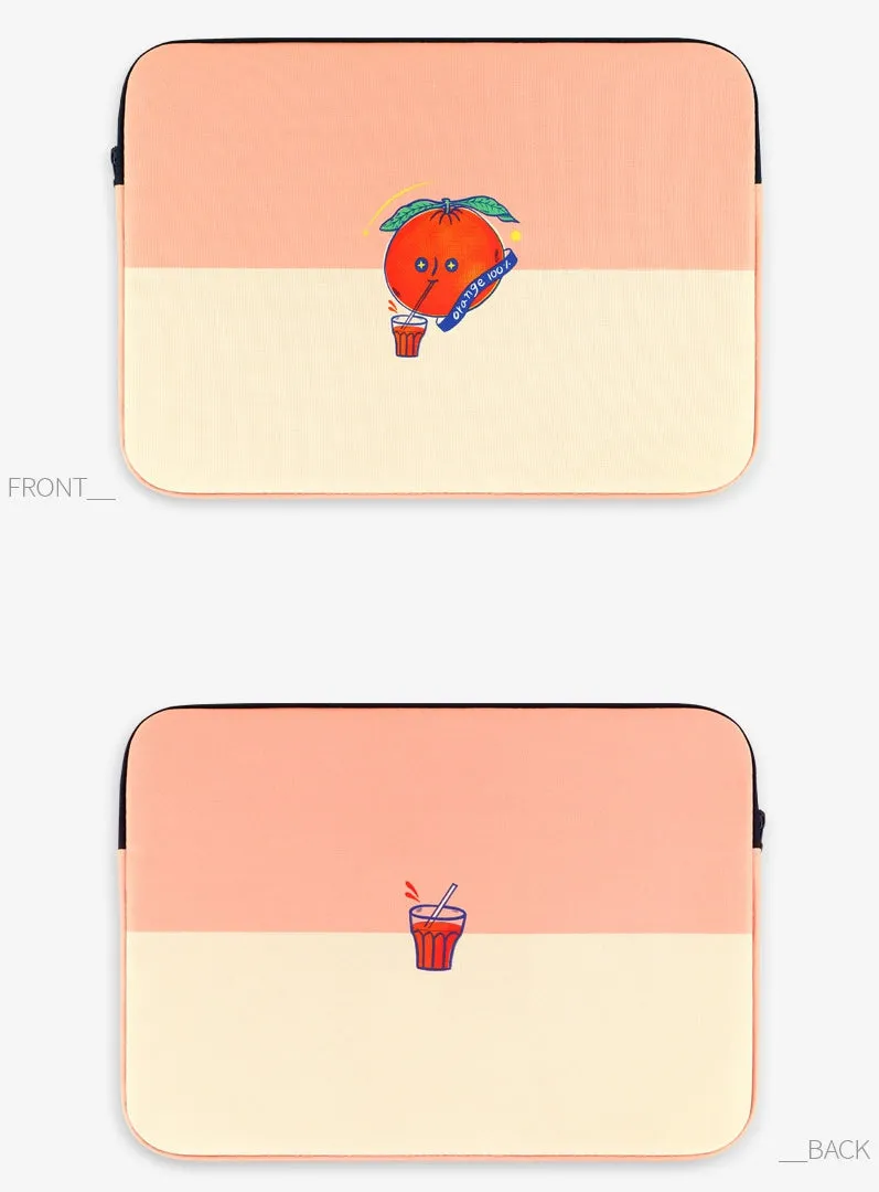 Pink Orange Laptop Sleeves - Cases, Covers, Handbags, Designer Prints