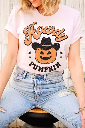 Plus Size Howdy Pumpkin Graphic Tee